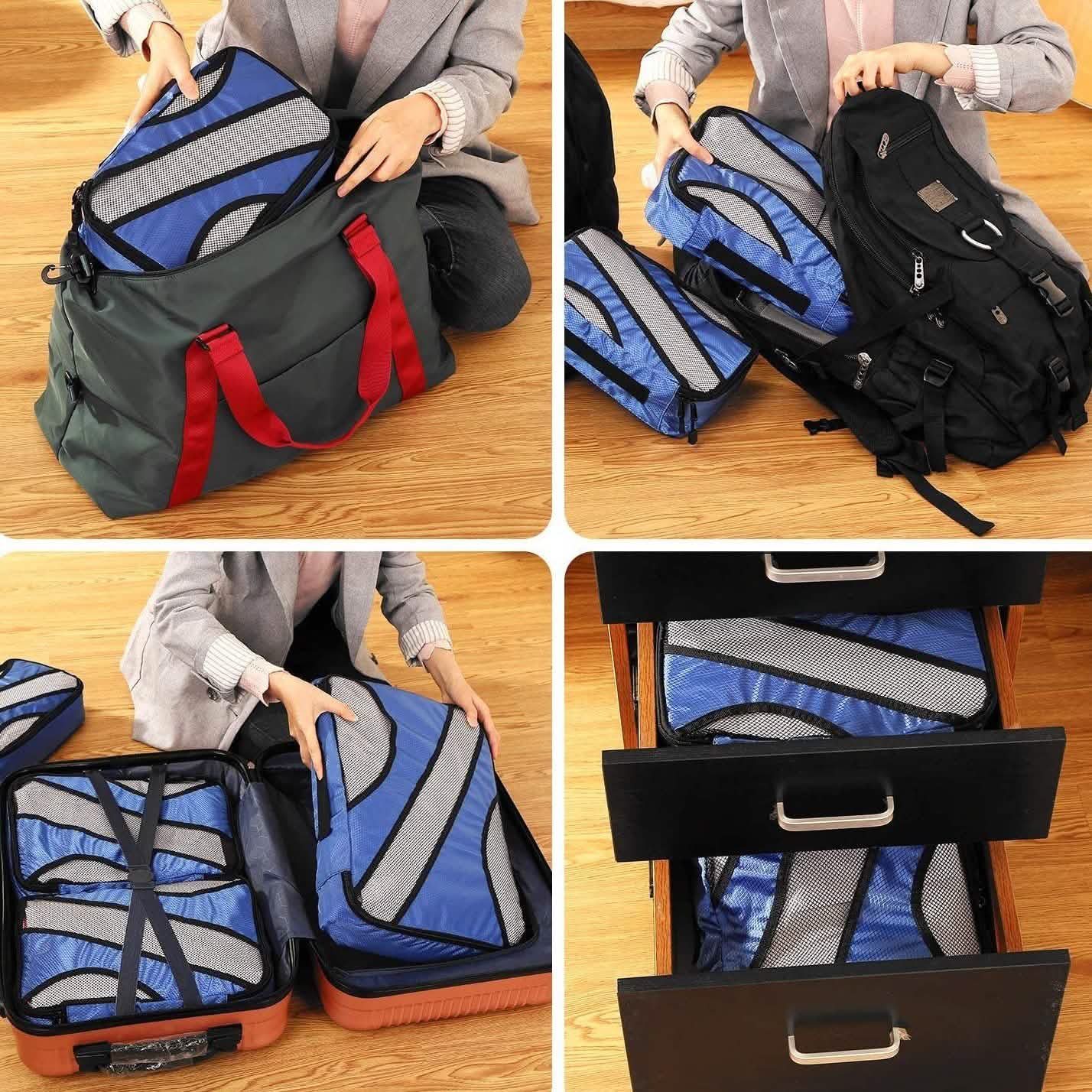 6-Pack: Fitnate Compression Packing Cubes