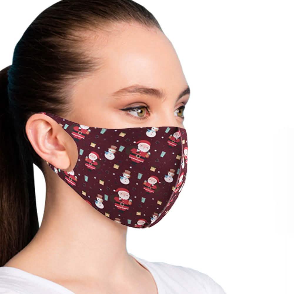 6-Pack: Fun Designed Holiday Themed Reusable Face Masks