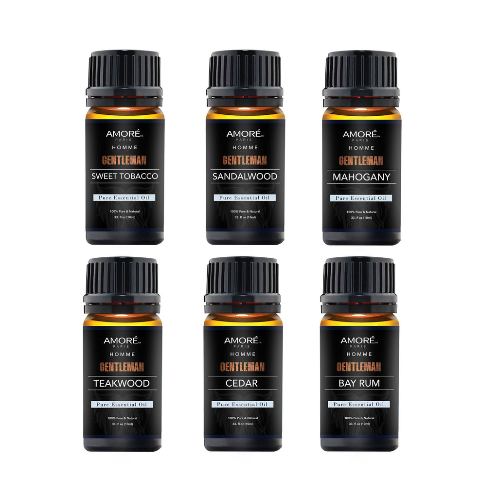 6-Pack: Gentlemen's 10ml Premium Grade Fragrance Essential Oil Gift Set