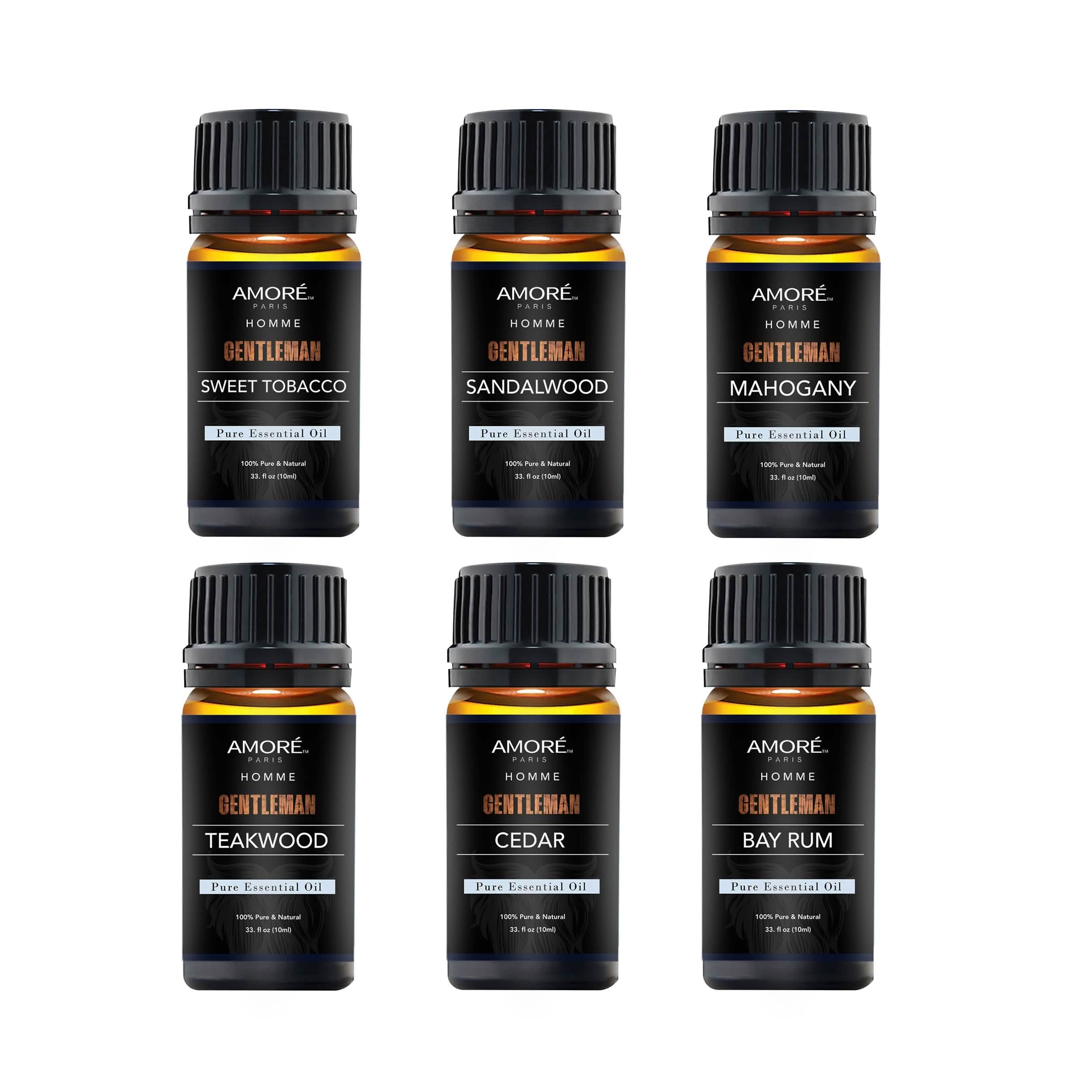 6-Pack: Gentlemen's 10ml Premium Grade Fragrance Essential Oil Gift Set