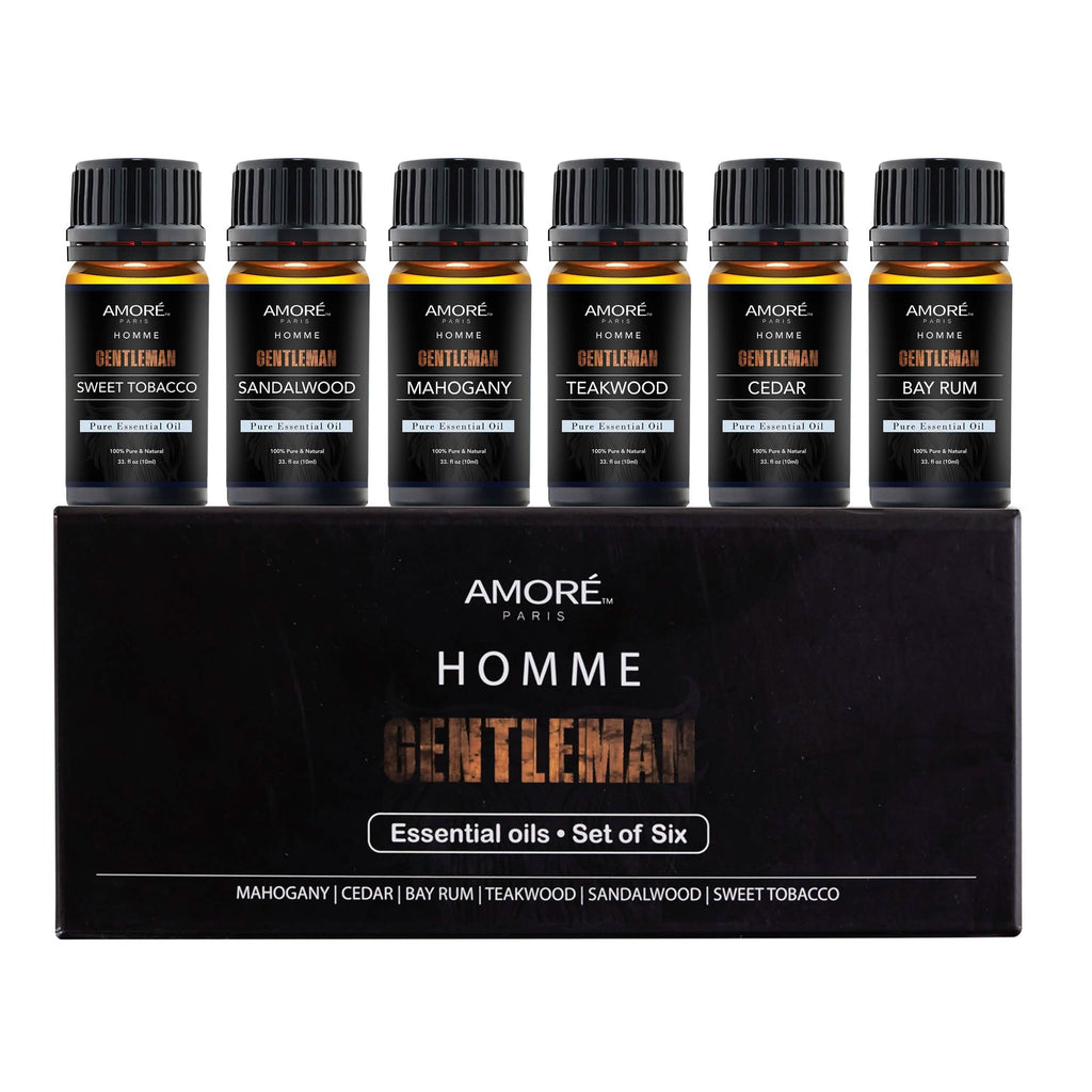 6-Pack: Gentlemen's 10ml Premium Grade Fragrance Essential Oil Gift Set