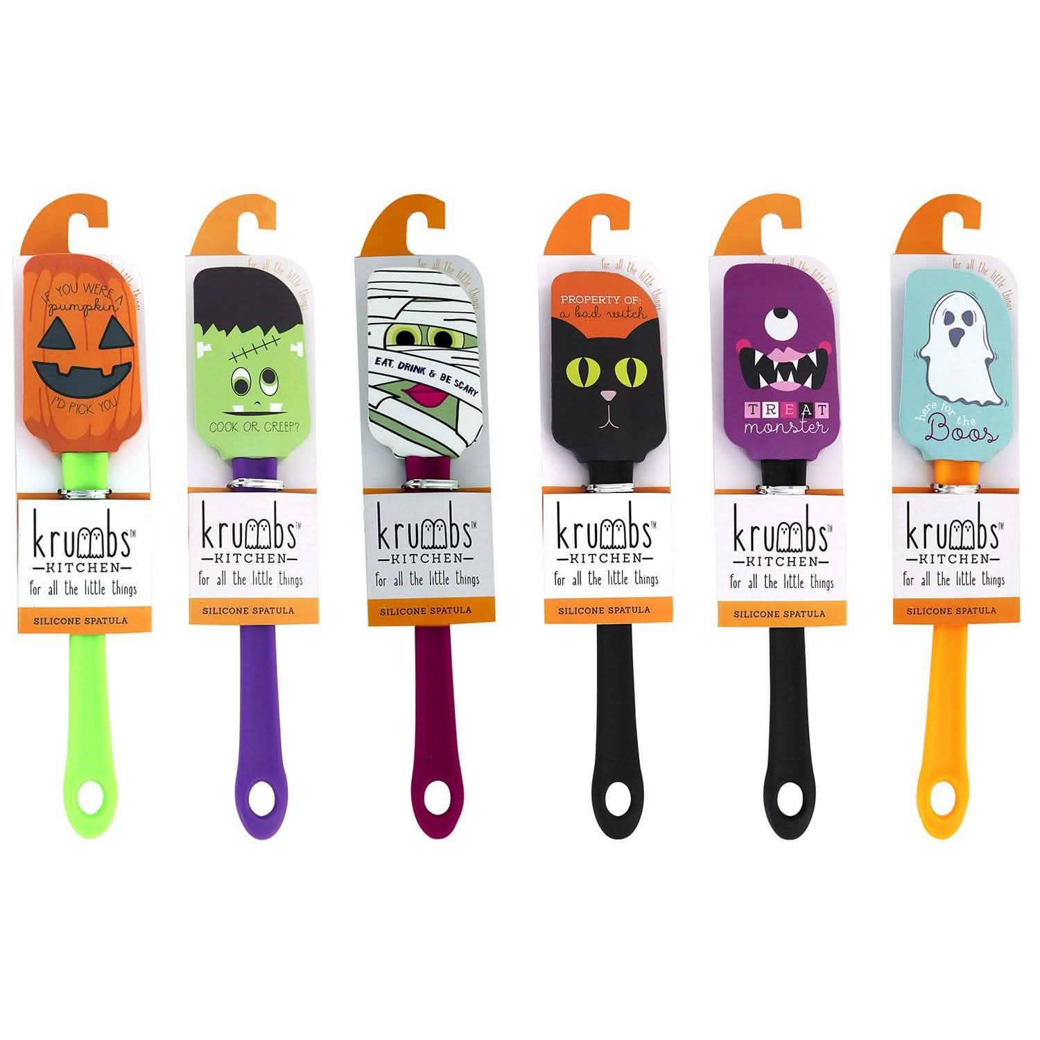 6-Pack: Halloween Silicone Spatulas Set