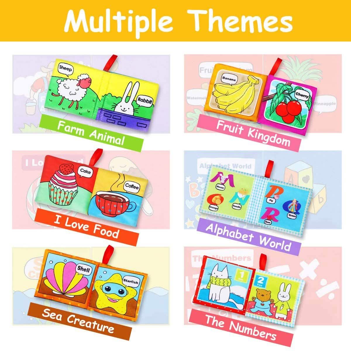 6-Pack: Magicfun Cloth Baby Books