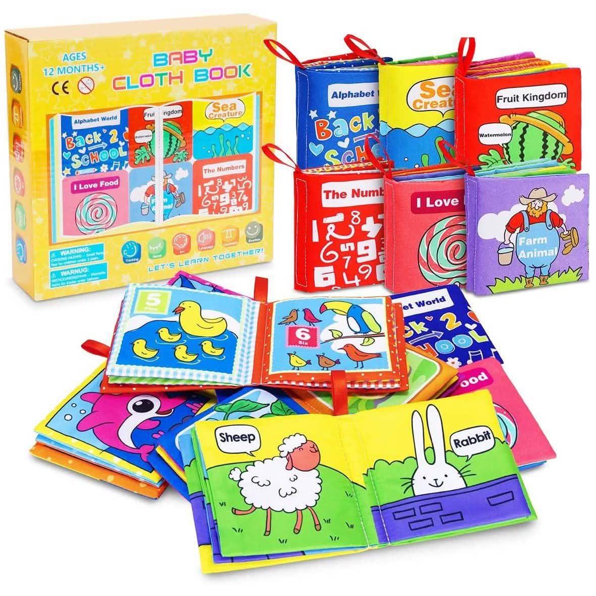 6-Pack: Magicfun Cloth Baby Books