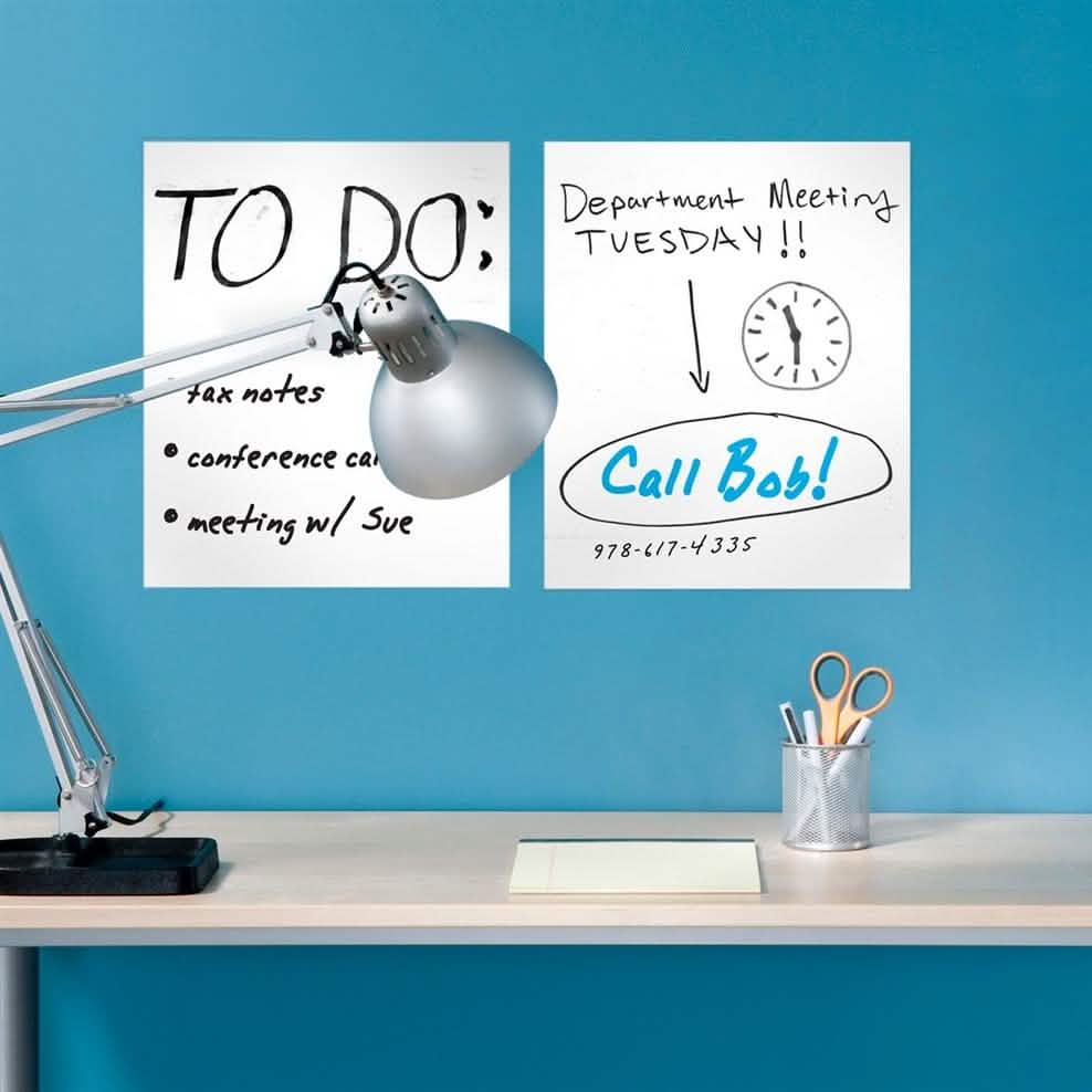 6-Pack: Removable Dry Erase Sheets with Marker