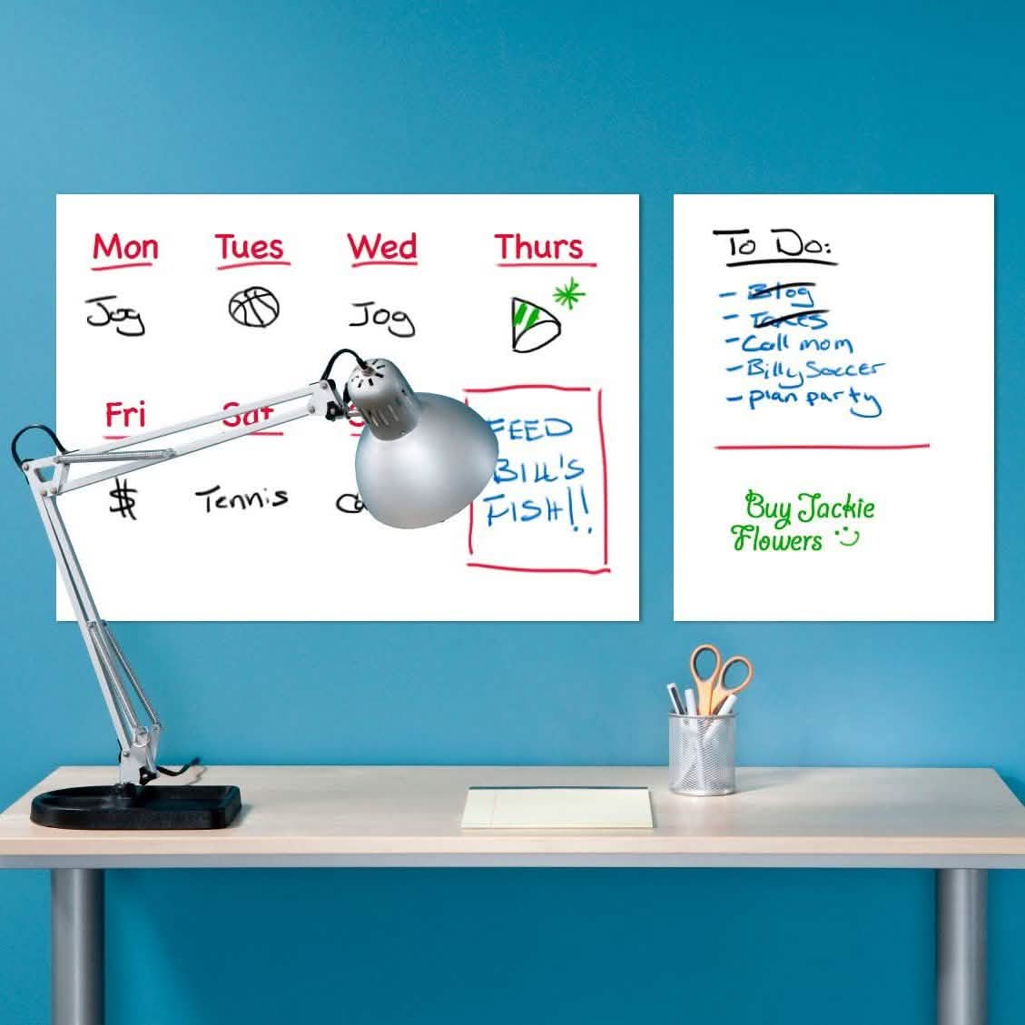 6-Pack: Removable Dry Erase Sheets with Marker