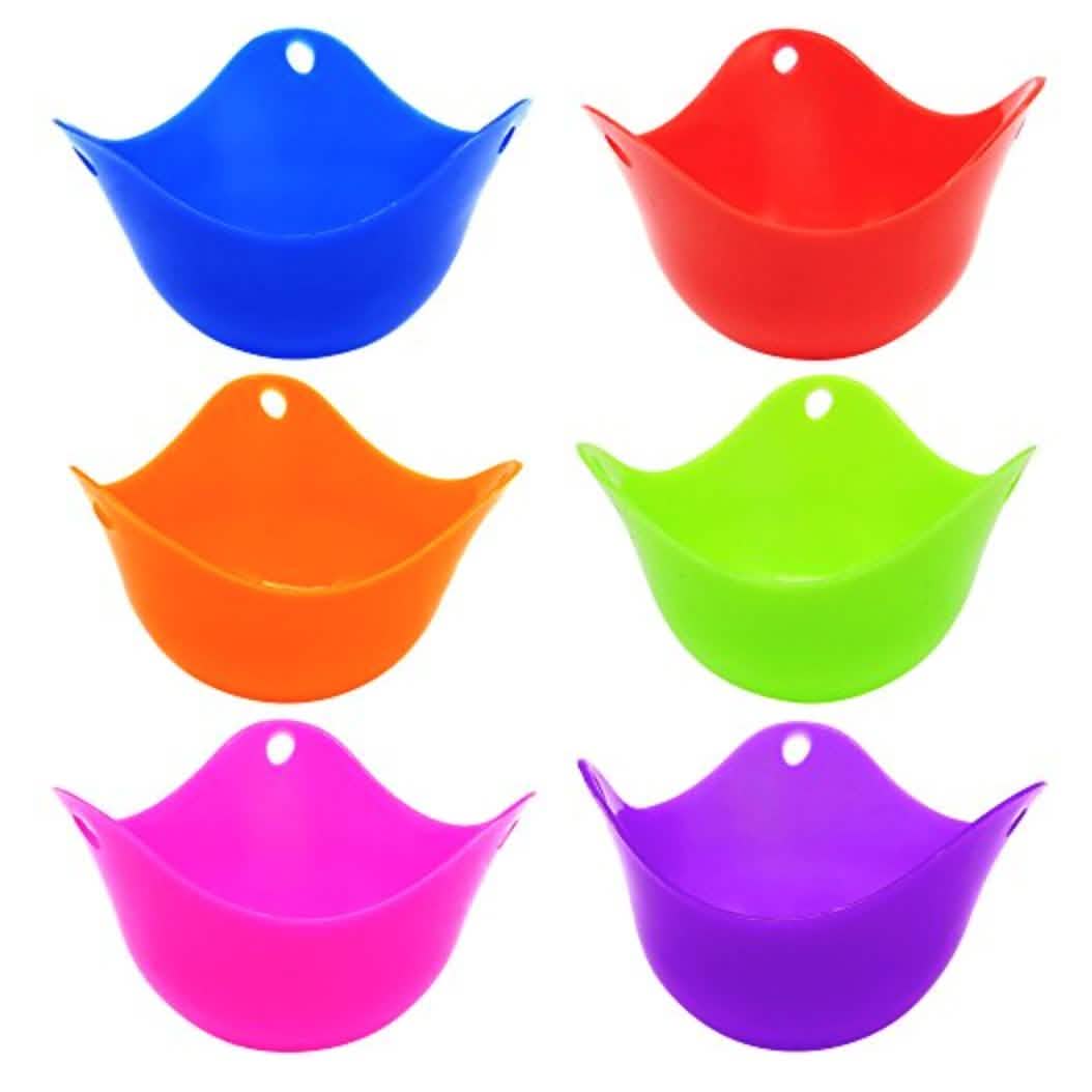 6-Pack: Silicone Egg Poachers