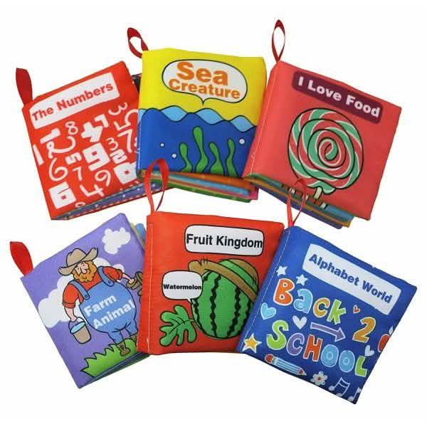 6-Pack: Smart Novelty Soft Cloth Books
