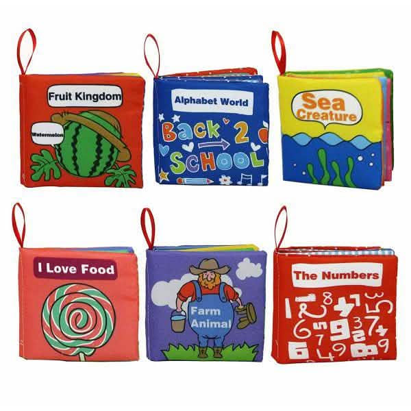 6-Pack: Smart Novelty Soft Cloth Books