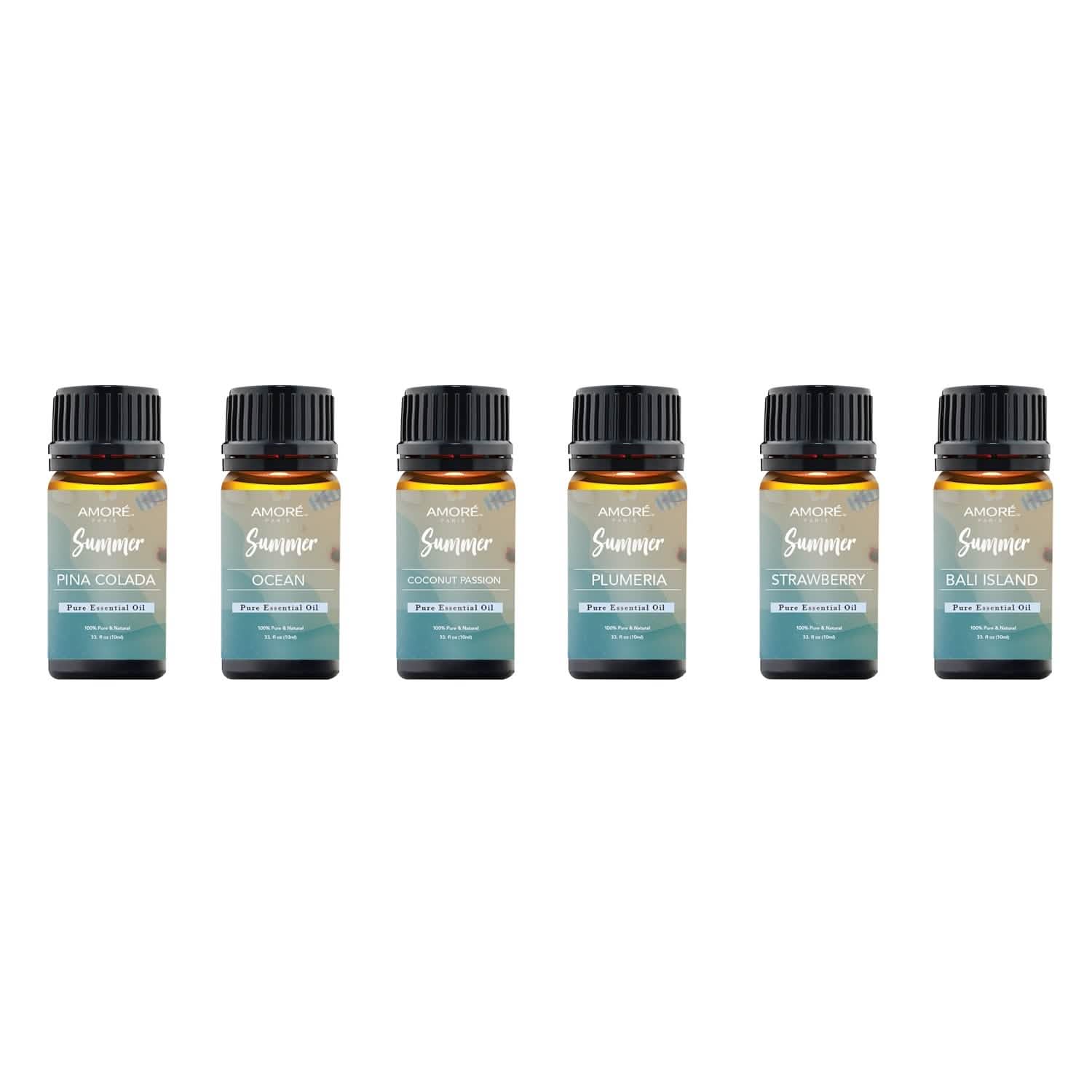 6-Pack: Summer Vibe Fresh Scented Aromatherapy Essential Oil For Diffusers Humidifiers