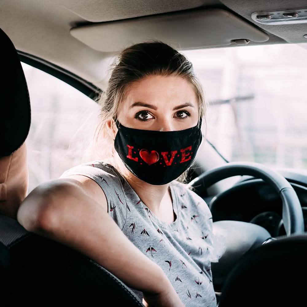 6-Pack: Valentines Fun Super Soft Reusable Non-Medical Face Masks