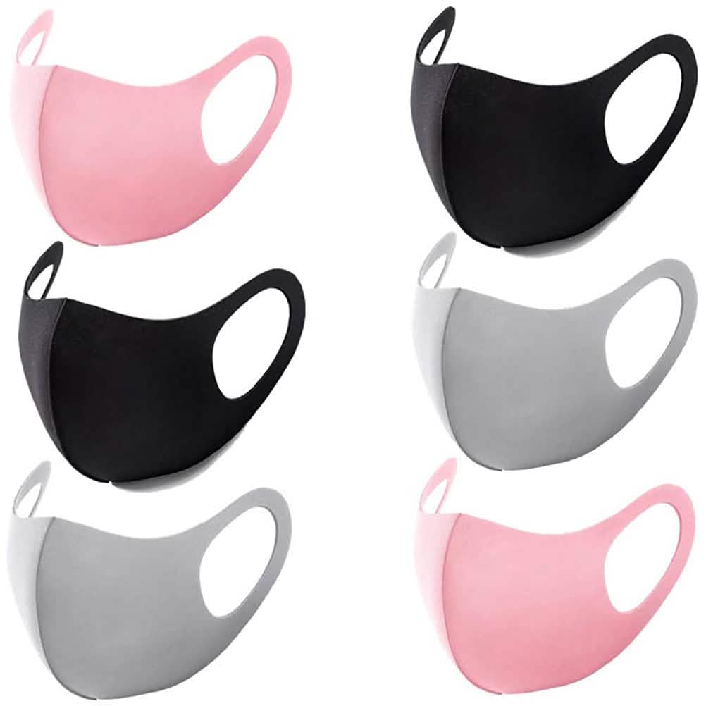 6-Pack: Washable Unisex Dust Mask