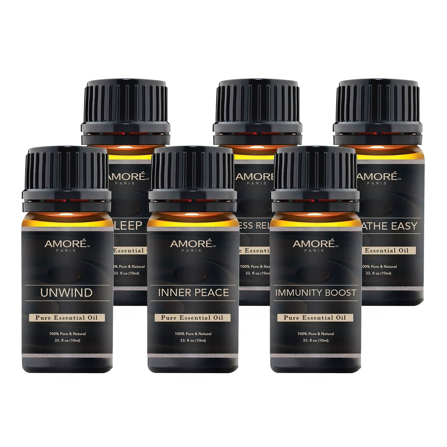 6-Pack: Well-Being Yoga Aromatherapy Essential Oil Gift Set