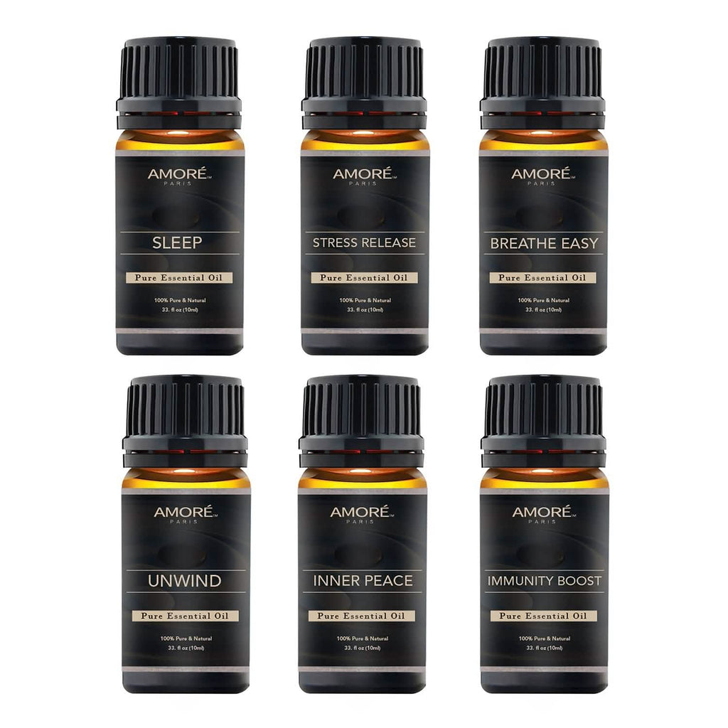 6-Pack: Well-Being Yoga Aromatherapy Essential Oil Gift Set