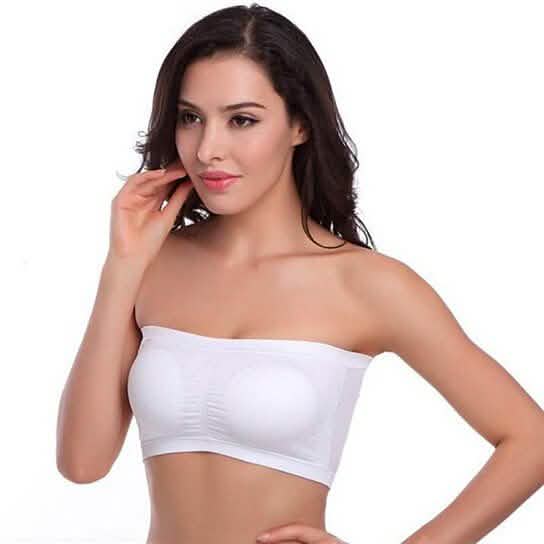 6-Pack: Women's Seamless Bandeau Tube Padded Bralettes