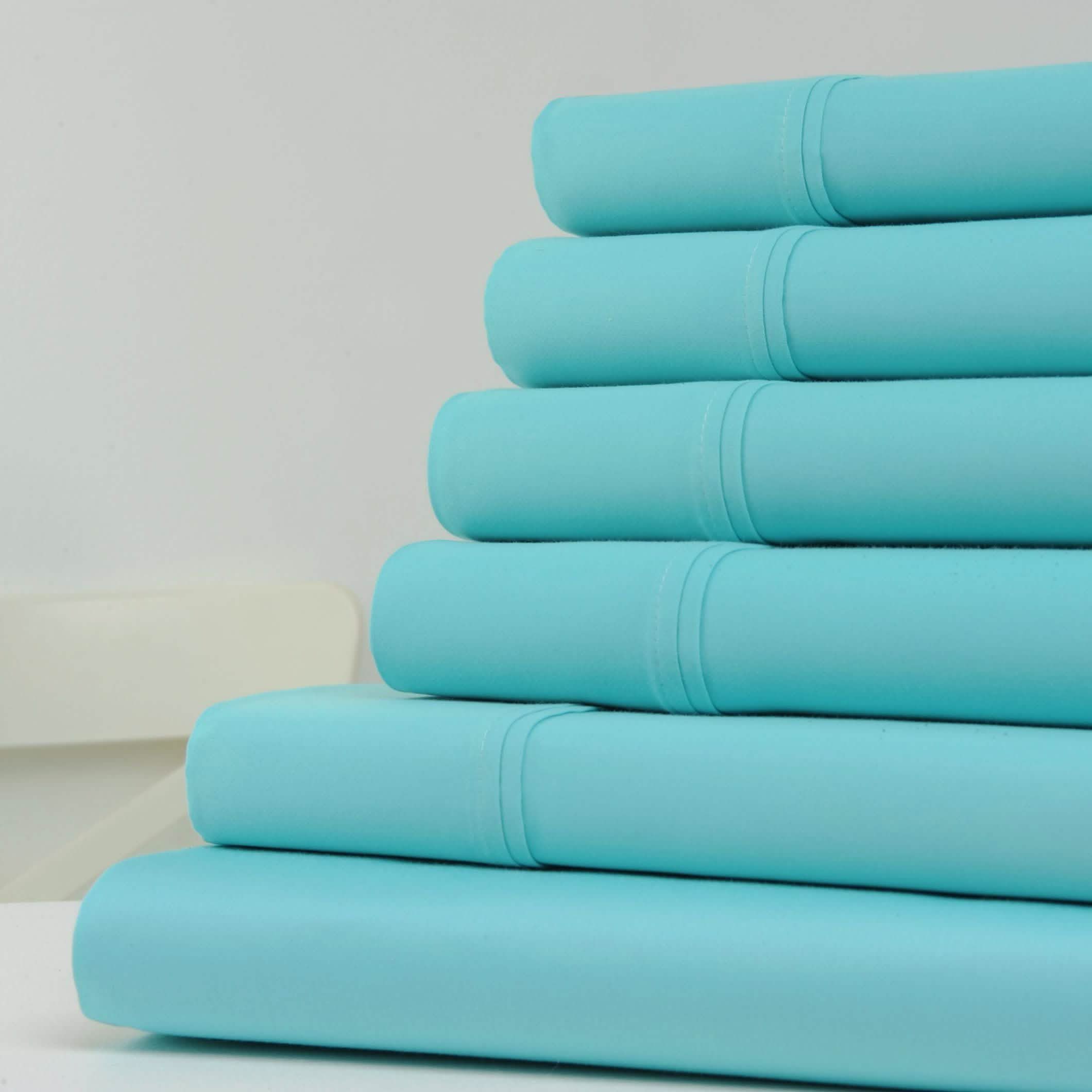 6-Piece: 1200 Thread Count Cotton Sheets