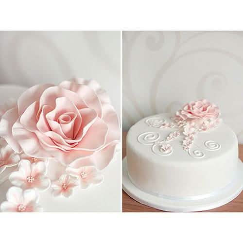 6-Piece: Baking Mold Fondant Cake Sugarcraft Rose Flower Cookie