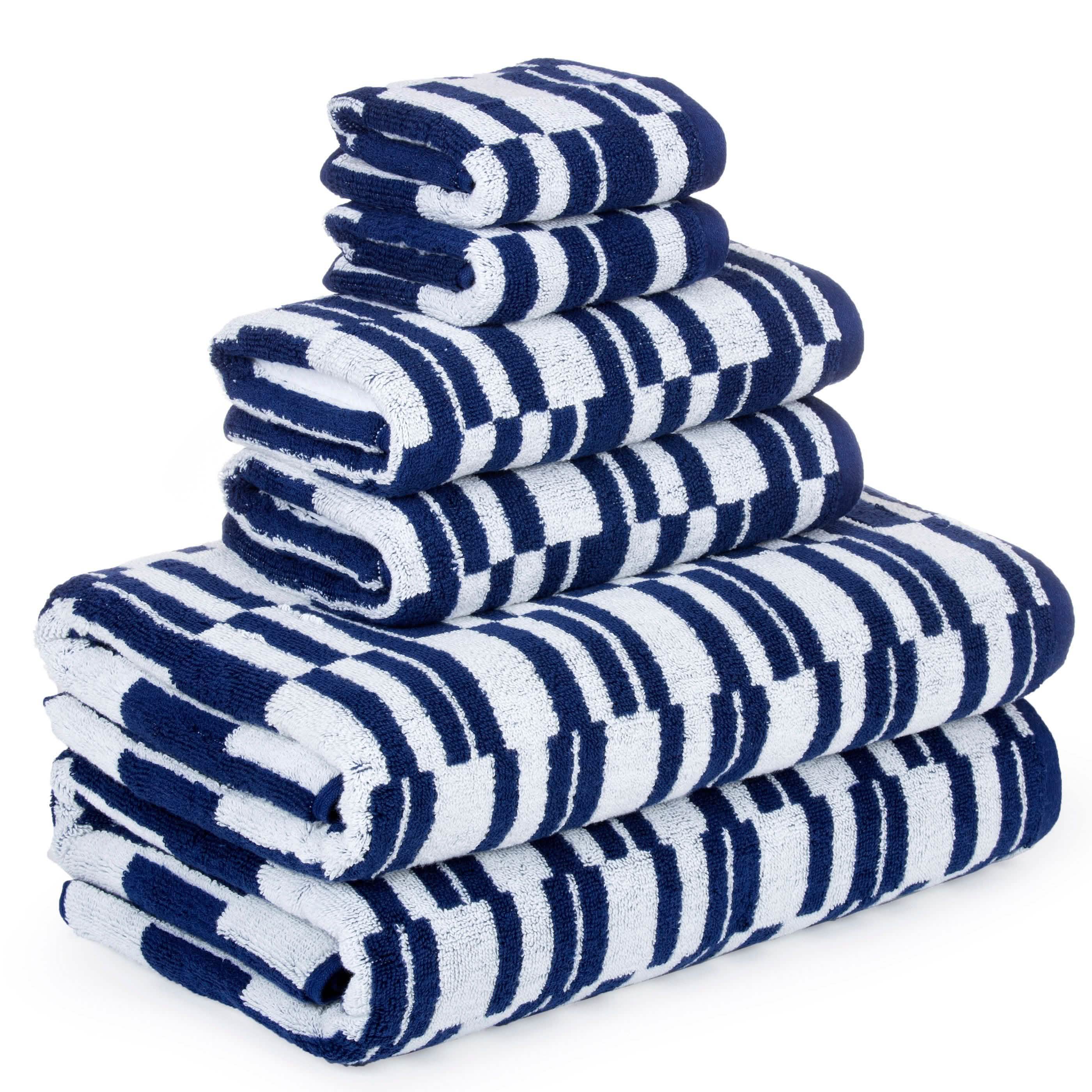 6-Piece: CP Stratus Stripe Quick Dry Towel Set
