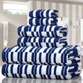 6-Piece: CP Stratus Stripe Quick Dry Towel Set