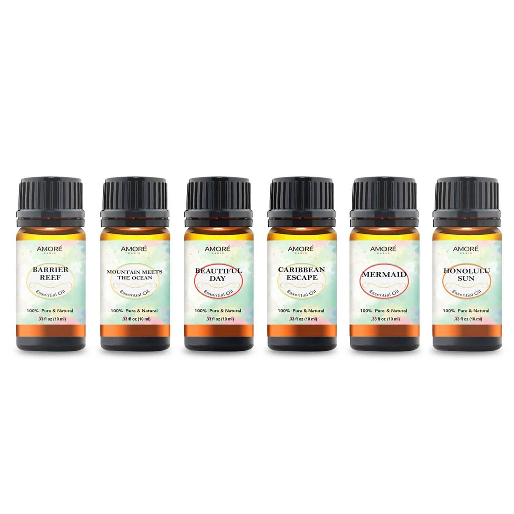 6-Piece: Island Gateway Pure Aromatherapy Essential Oil Set