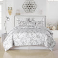 6-Piece: Kensie Oversized Queen Floral Comforter Set