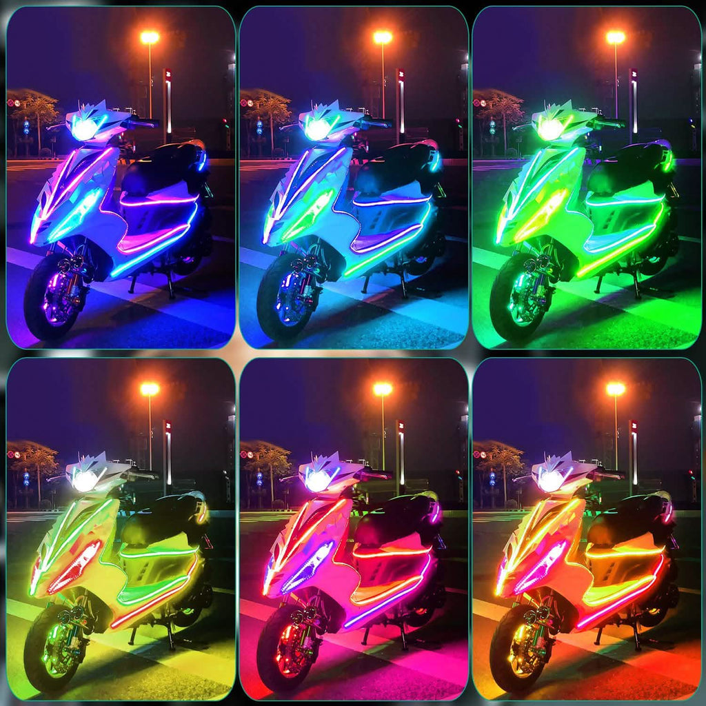 6-Piece: Motorcycle LED Light Strips