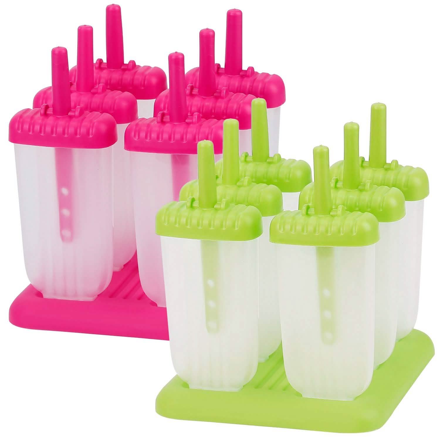 6-Piece: Popsicle Molds Reusable Ice Cream DIY Ice Pop Maker