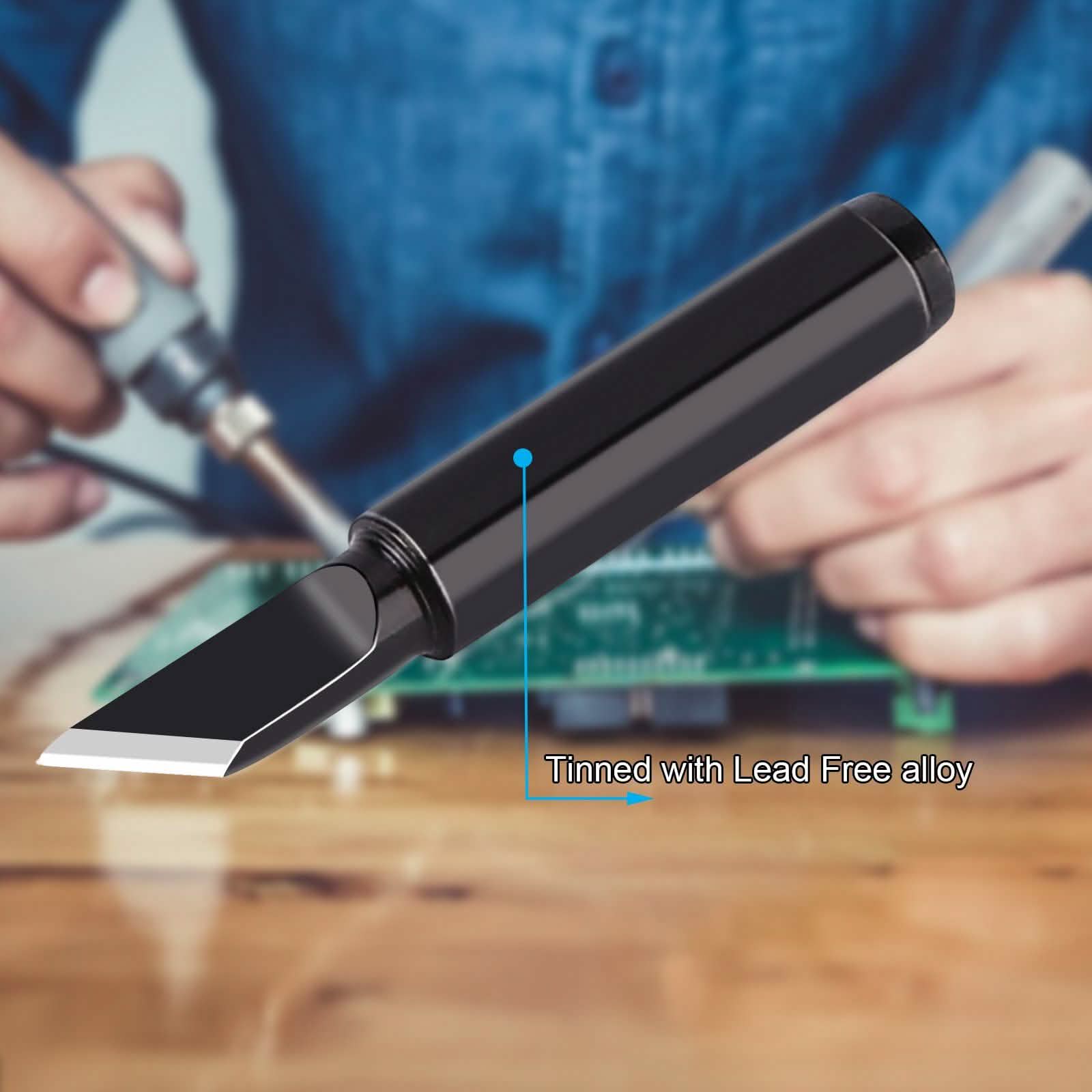6-Piece Set: 900M-T Series Soldering Iron Tips