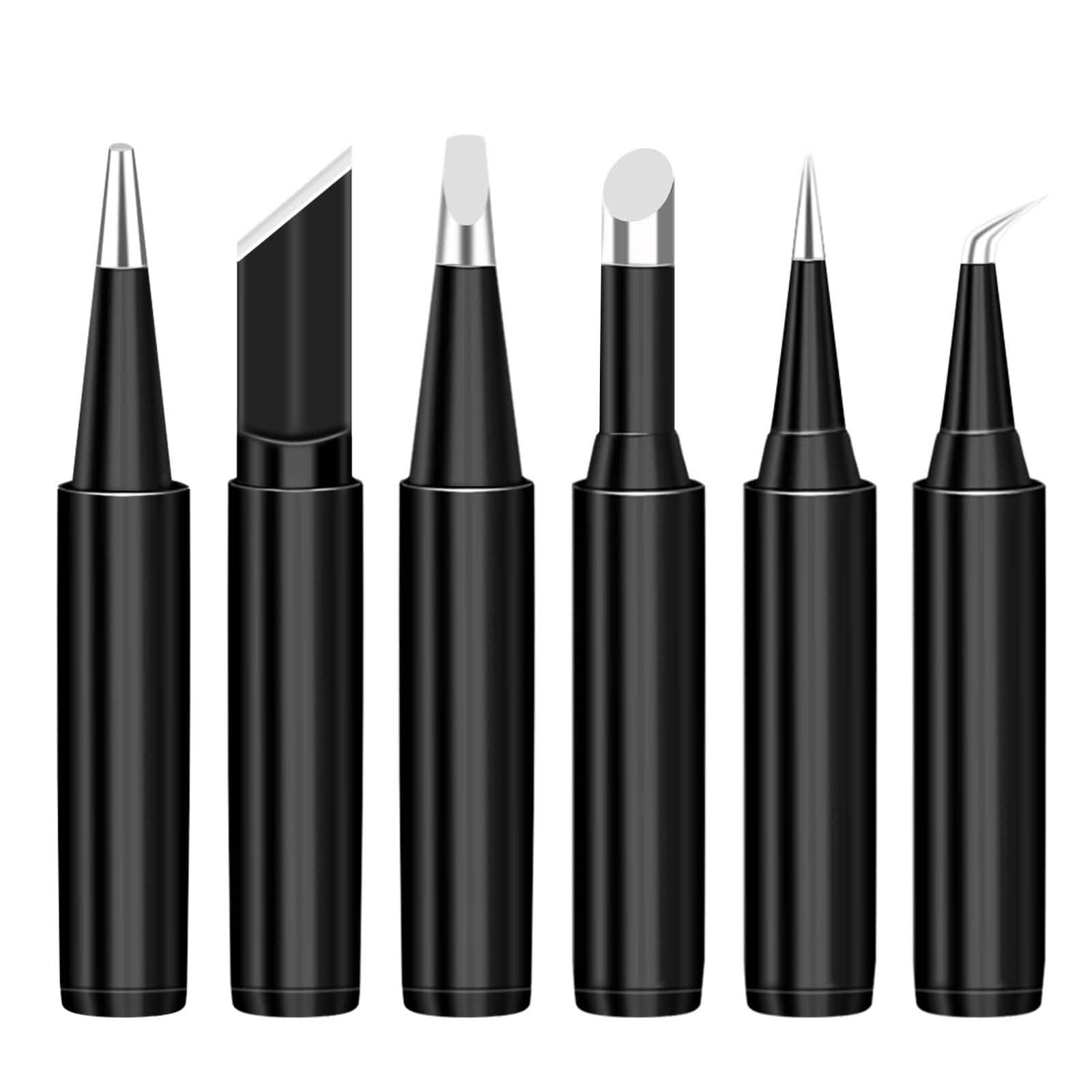 6-Piece Set: 900M-T Series Soldering Iron Tips