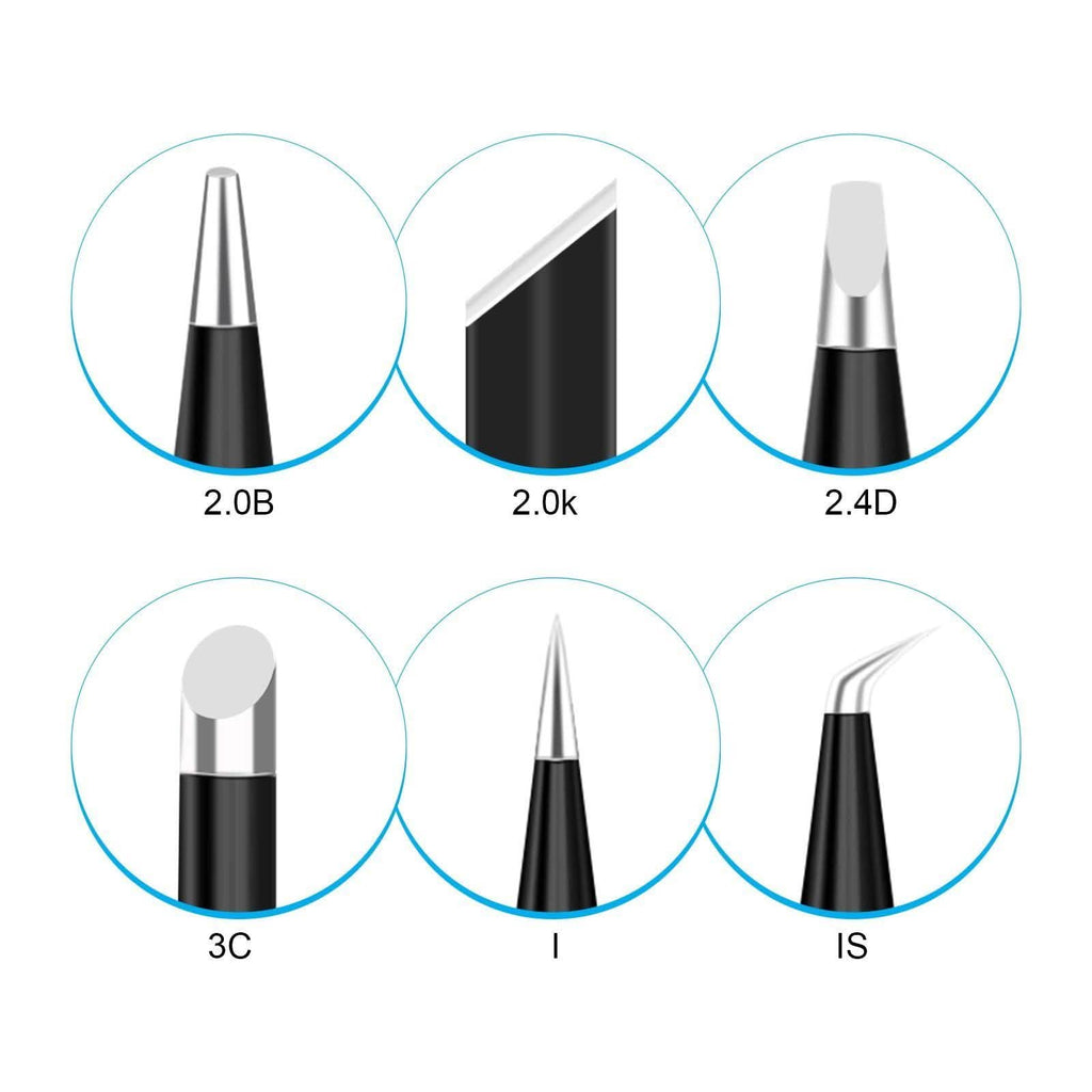 6-Piece Set: 900M-T Series Soldering Iron Tips