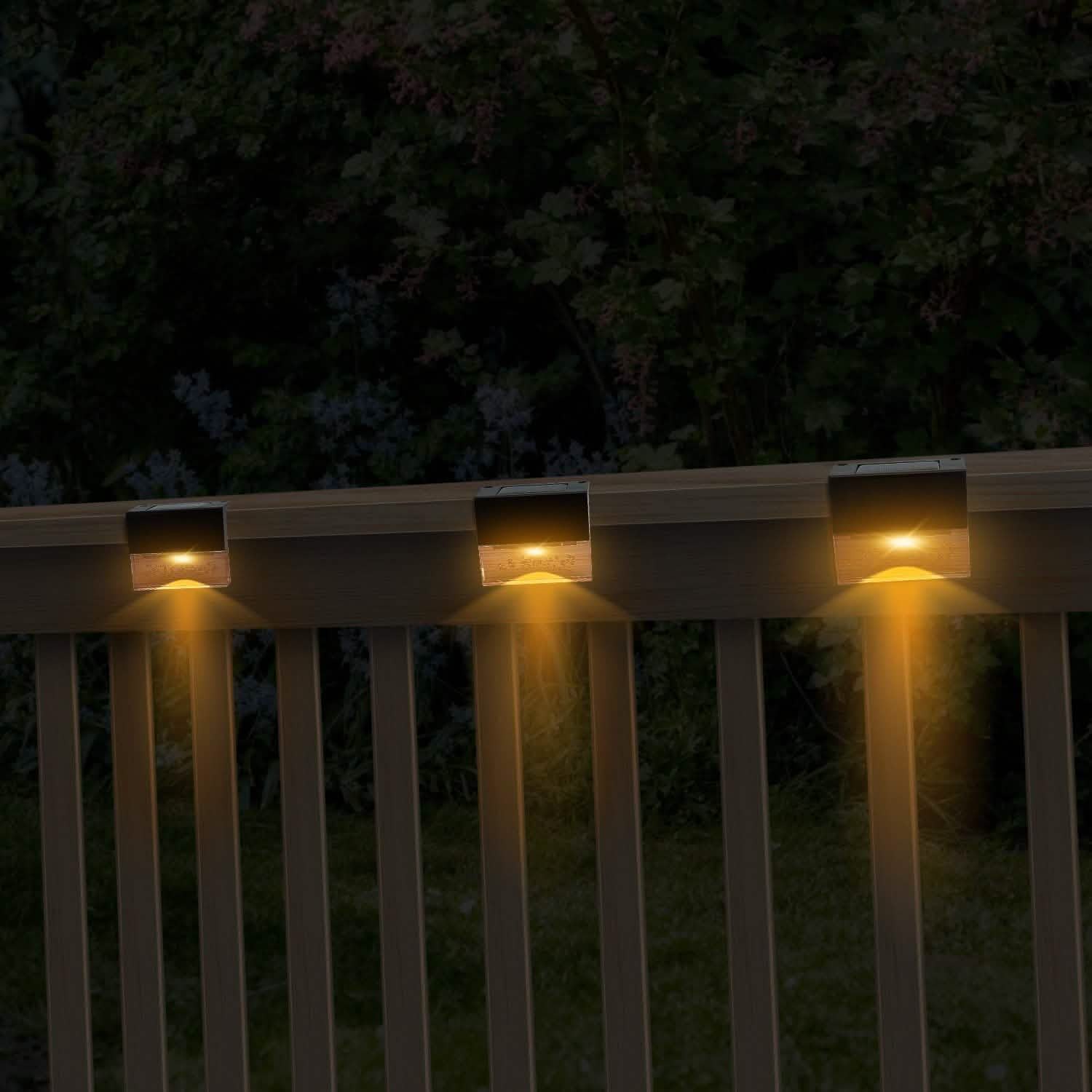 6-Piece: Solar Powered Acrylic Bubbles Decorative Deck Lights