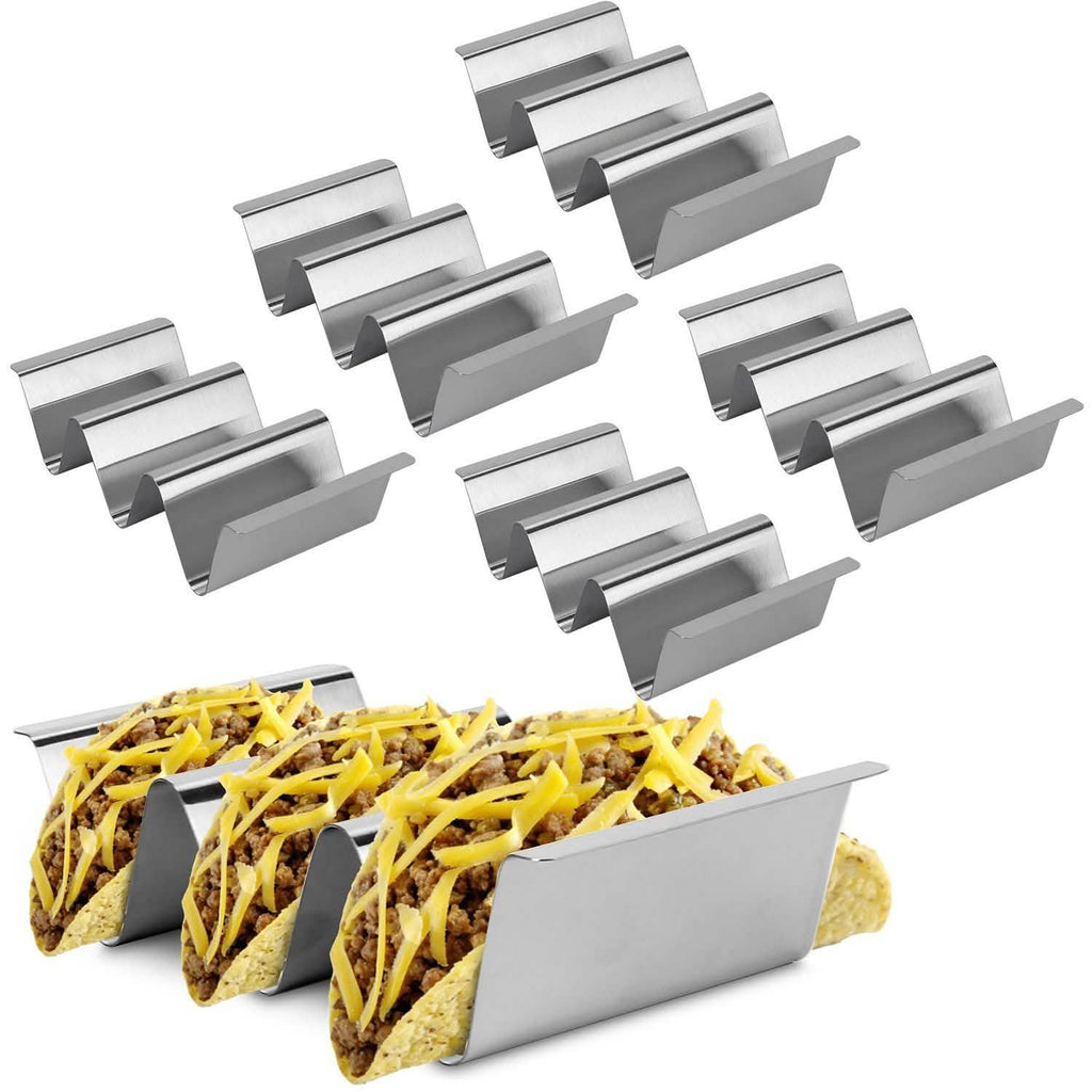 6-Piece: Stainless Steel Taco Holders