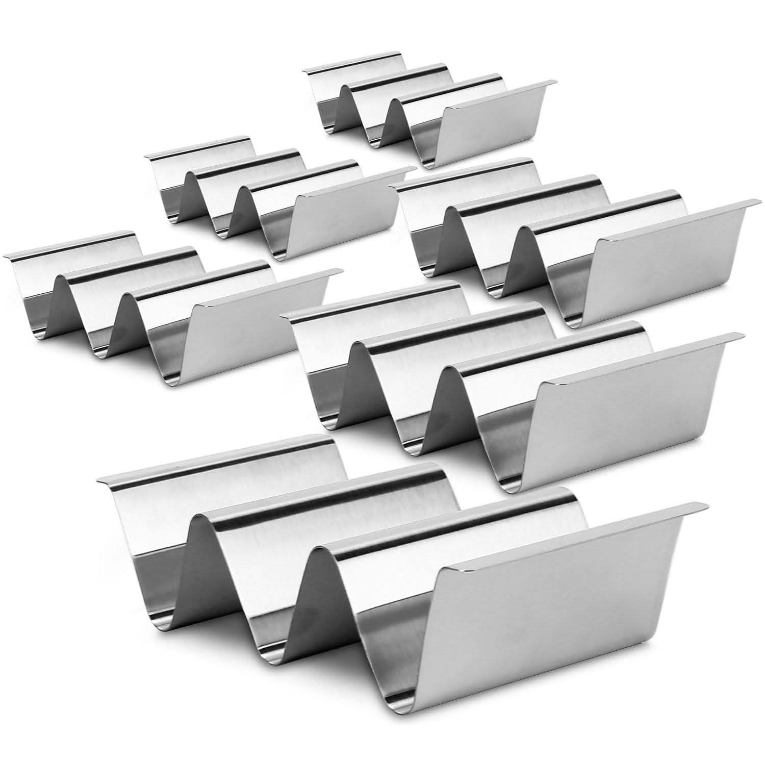 6-Piece: Stainless Steel Taco Holders
