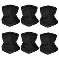 6-Pieces: Summer Neck Gaiter UV Sunscreen Protection Face Mask