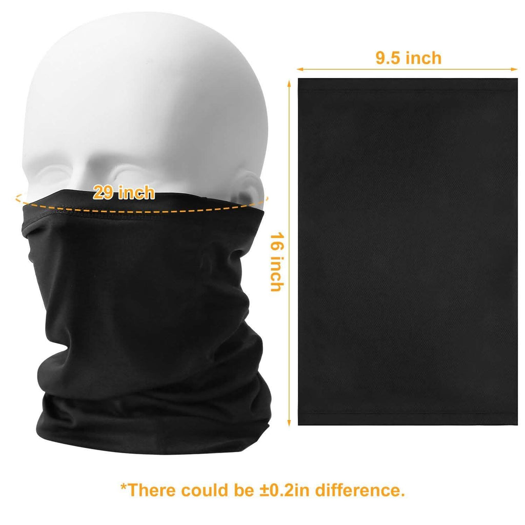 6-Pieces: Summer Neck Gaiter UV Sunscreen Protection Face Mask