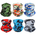 6-Pieces: Summer Neck Gaiter UV Sunscreen Protection Face Mask Scarf