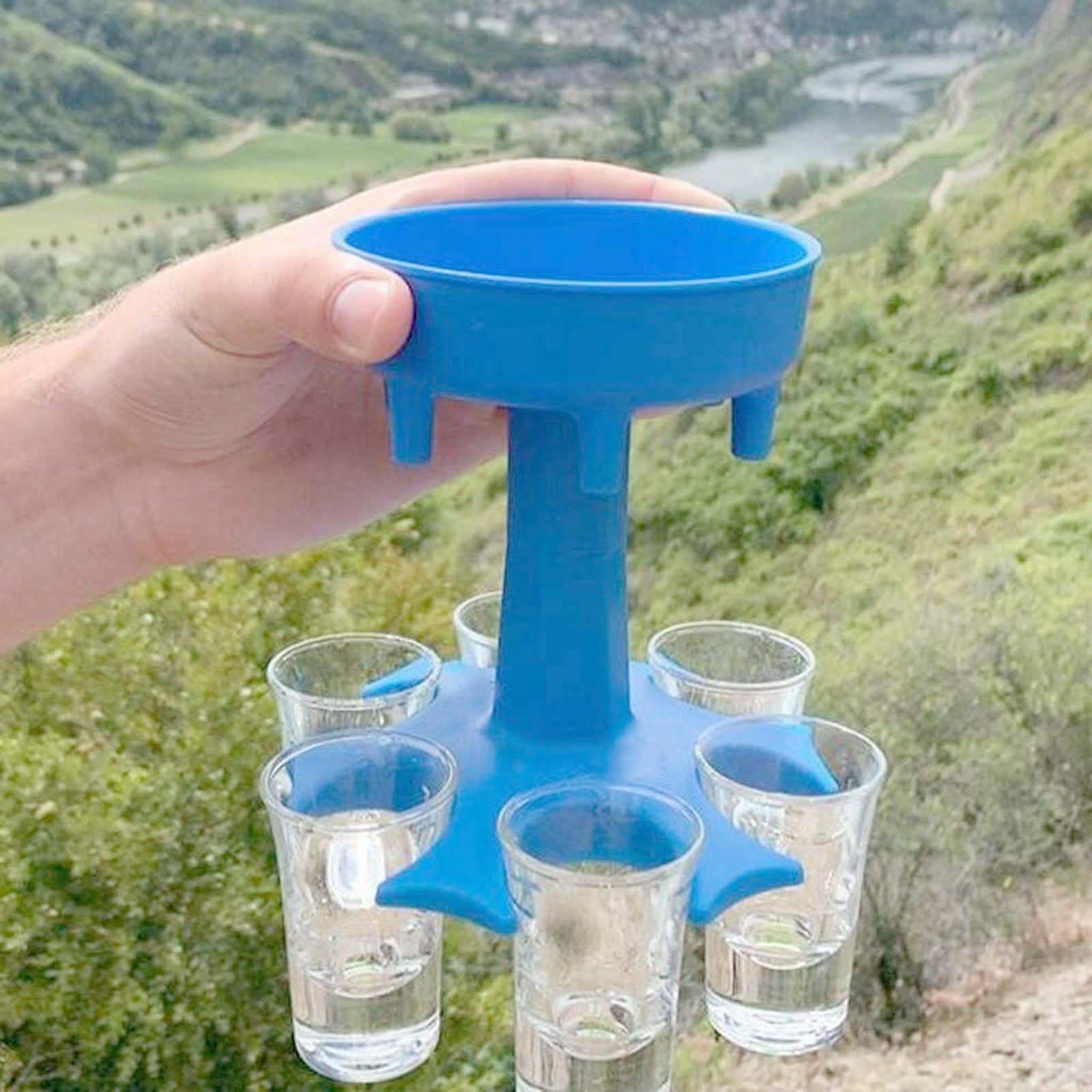 6 Shot Glass Dispenser and Holder
