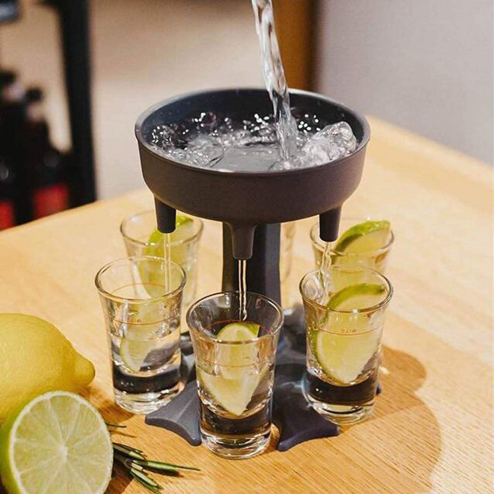 6 Shot Glass Dispenser and Holder