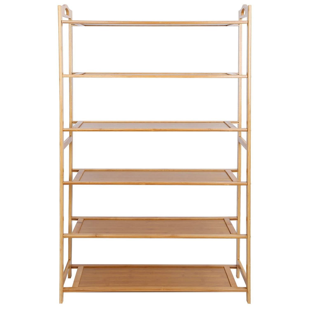 6 Tier Bamboo Shoe Rack Organizer