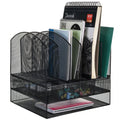 6 Trays 2 Tier Mesh Desk File Sorter Organizer Office Document Holder with Drawer