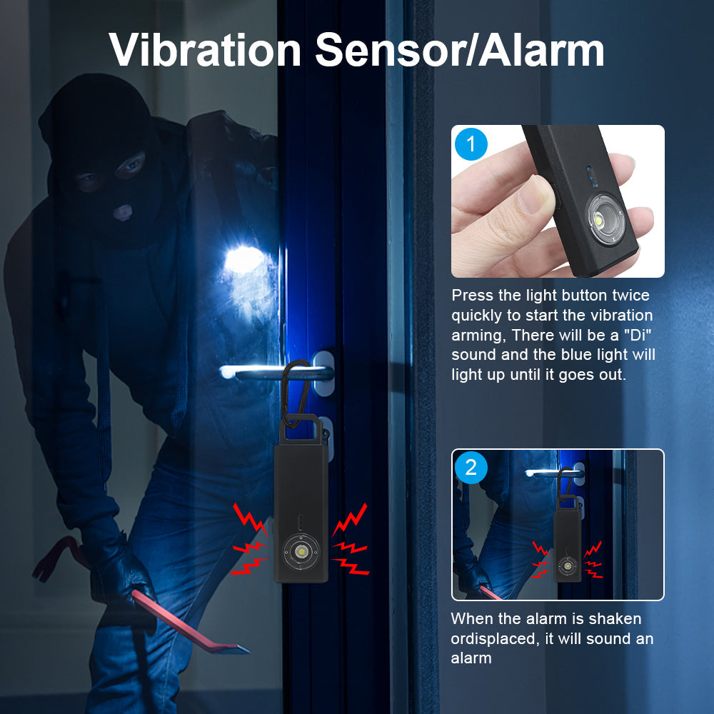 Anti Spier Self-Defense Security Alarm With Motion Sensor & LED