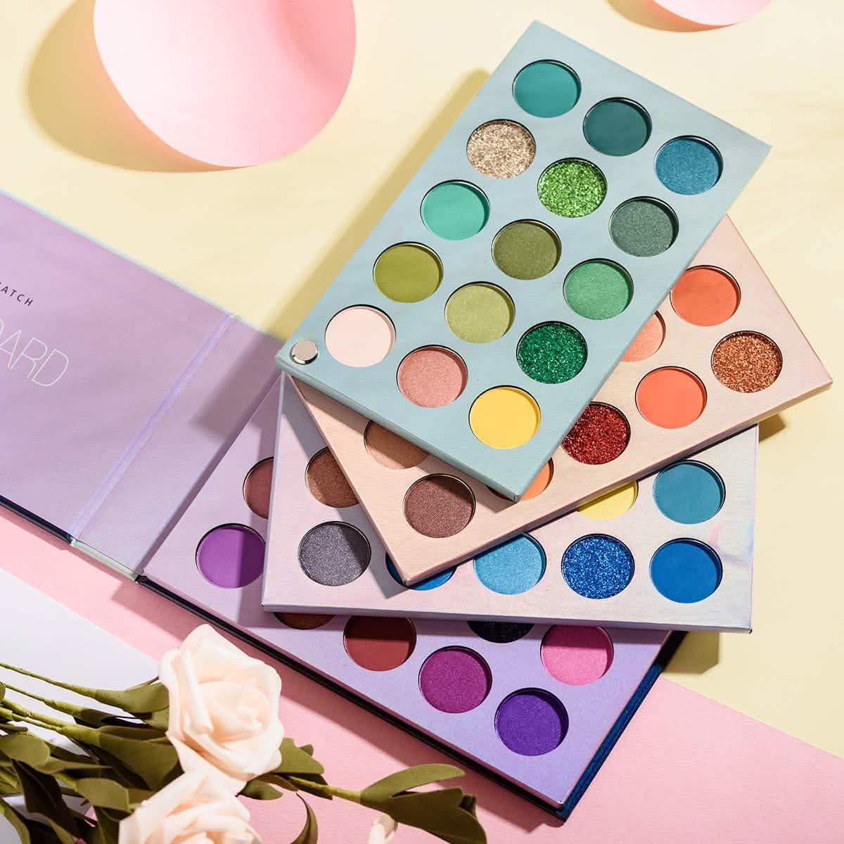 60 Colors Eyeshadow Palette 4-in-1 Color Board Makeup Palette Set