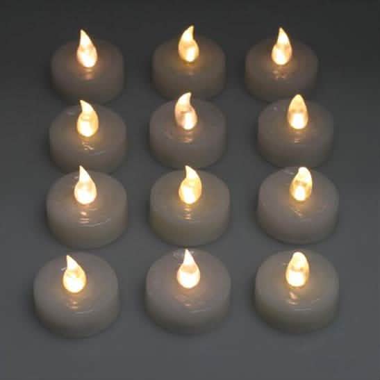 60-Piece: Warm White LED Light Wedding Party Flameless Candle