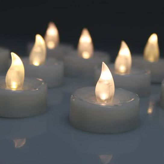 60-Piece: Warm White LED Light Wedding Party Flameless Candle