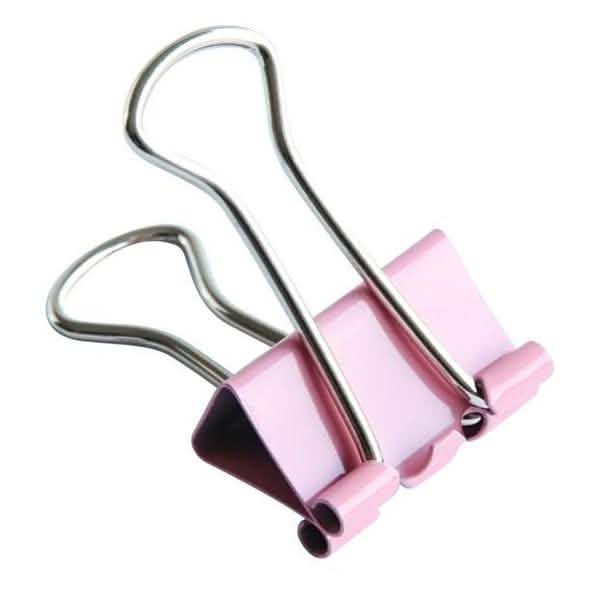 60-Pieces: 15mm Colorful Metal Paper File Ticket Binder Clips