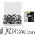 60-Pieces: Hose Clamp Stainless Steel Adjustable Worm Gear