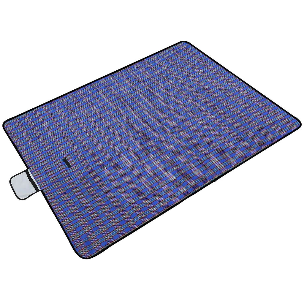 60" x 78" Foldable Waterproof Picnic Blanket with Strap