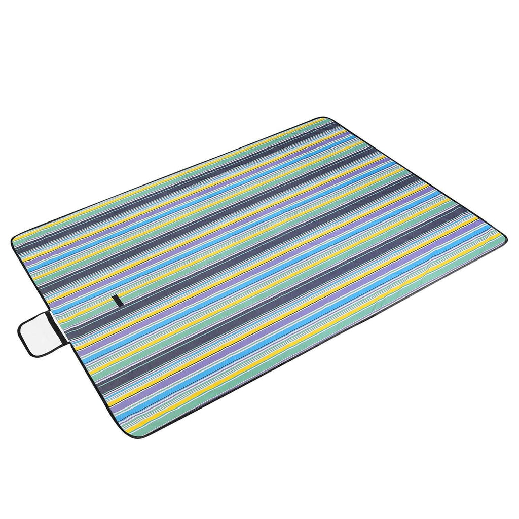 60" x 78" Foldable Waterproof Picnic Blanket with Strap