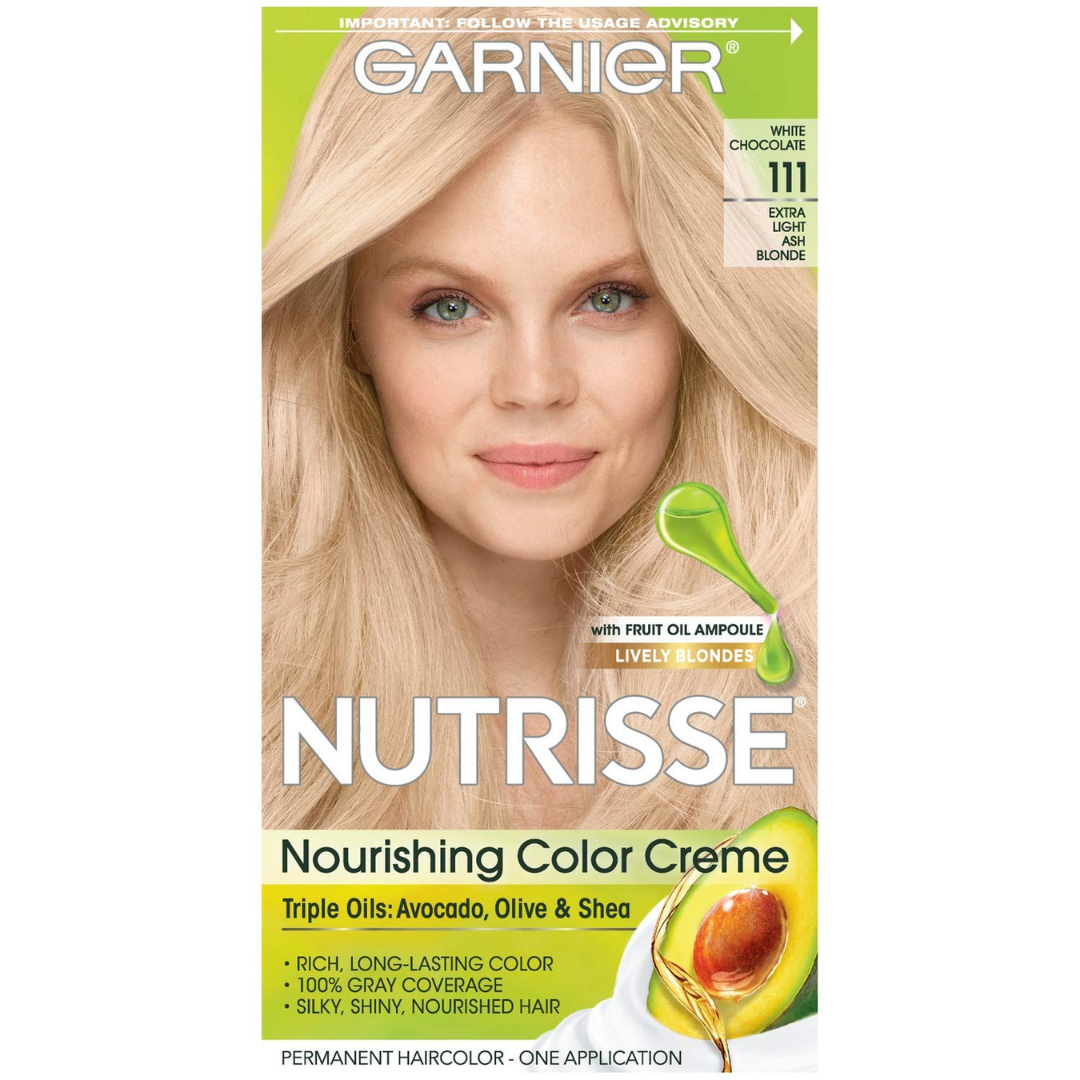 Garnier Nutrisse Ultra Crème 111 White Chocolate Extra Light Ash Blonde (Kit)