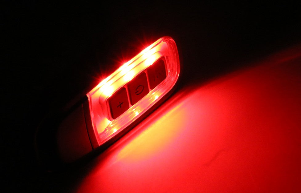 Mini LED Flashlight USB Rechargeable COBTorch 3 Modes Pocket White+Red Lighting